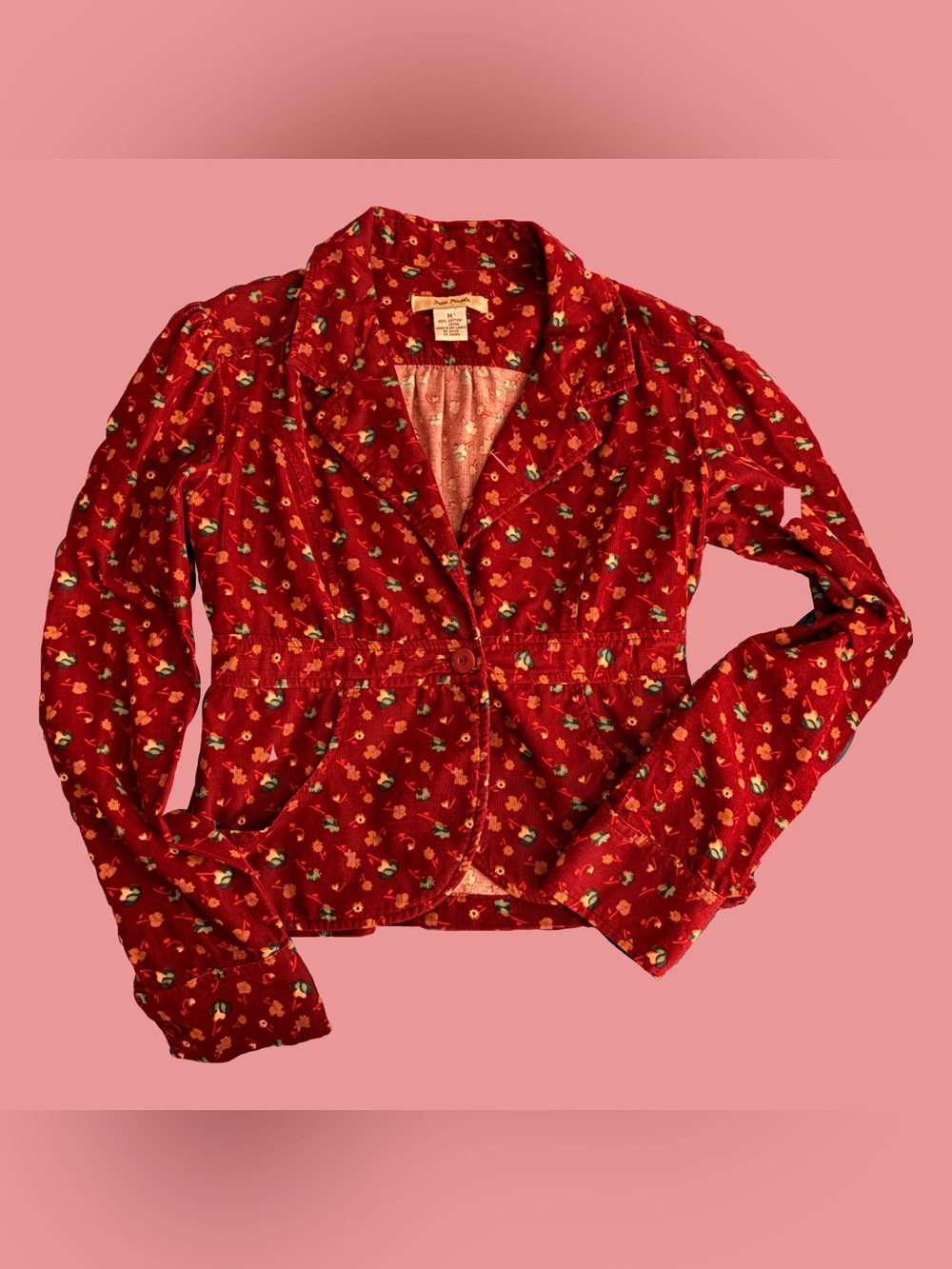 Free People Floral Blazer Jacket